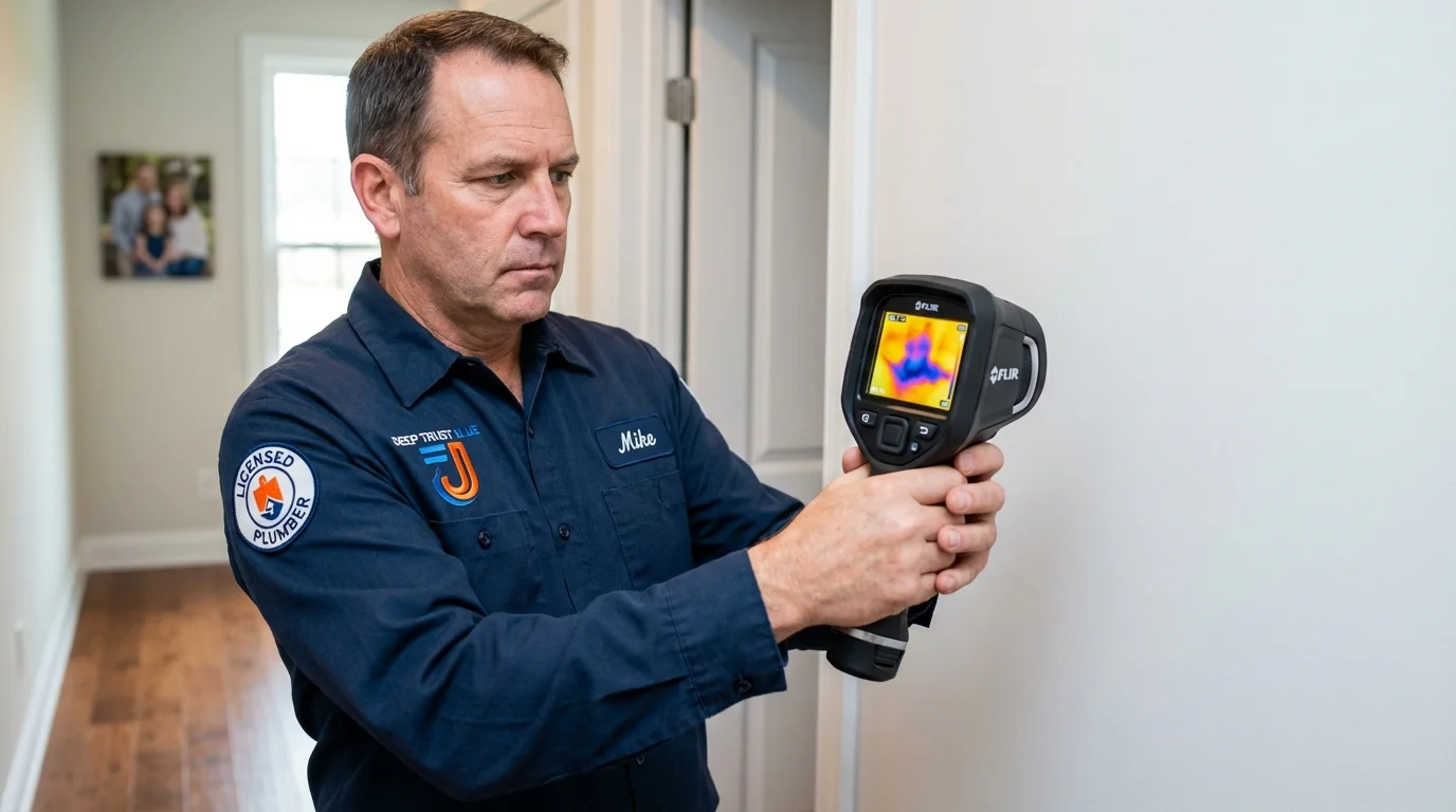 Thermal imaging leak detection by Johns Plumbing LLC in Margate City